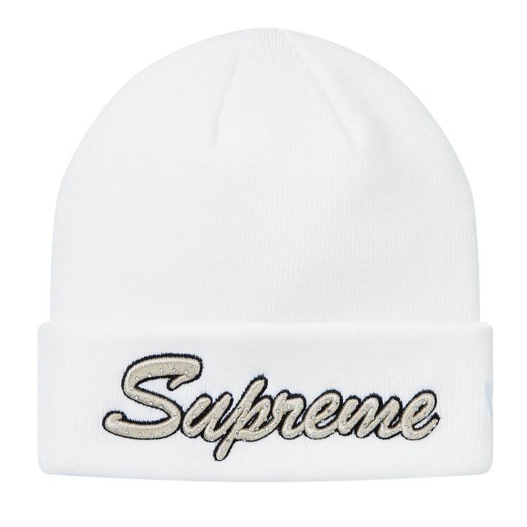 Supreme new best sale era script beanie